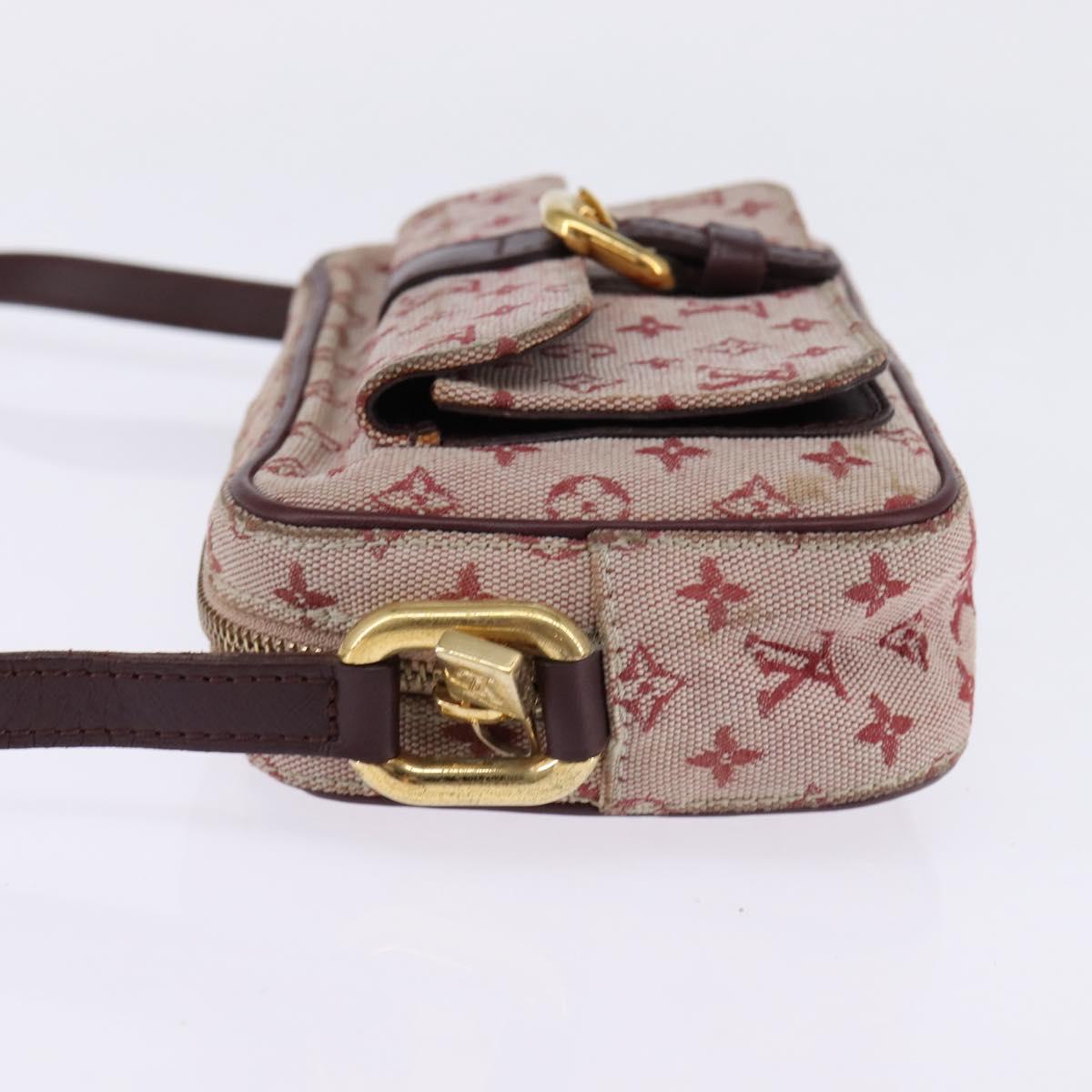 LOUIS VUITTON Monogram Mini Juliet MM Shoulder Bag Red M92219 LV Auth 145345