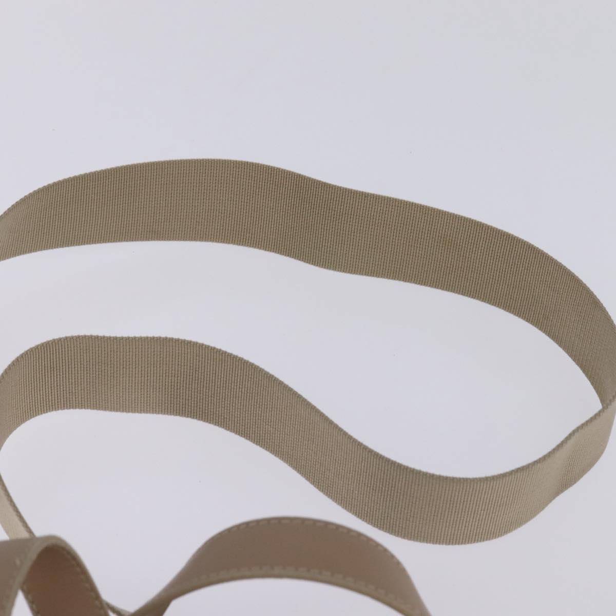 CHANEL New Travel Line Hand Bag Nylon 2way Beige Silver CC Auth 145353