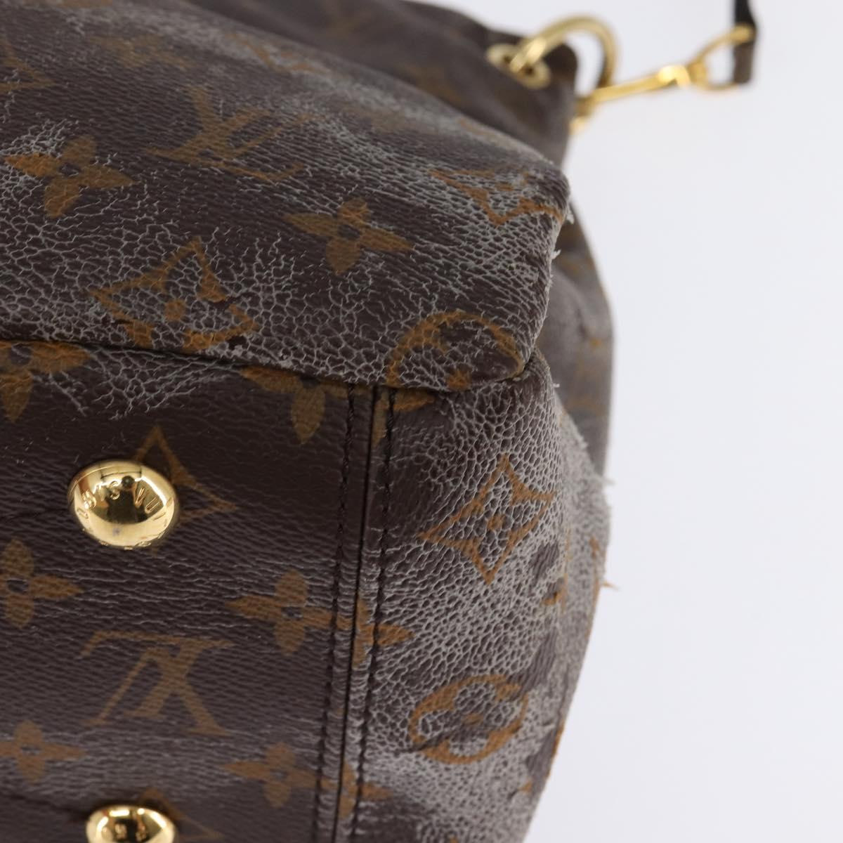 LOUIS VUITTON Monogram Pallas MM Hand Bag 2way Bois De Rose M41598 Auth 145373