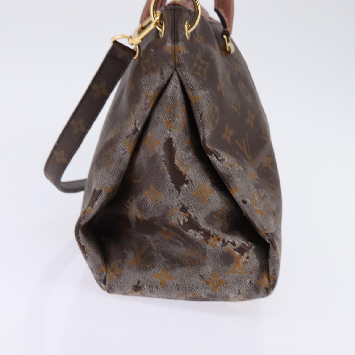 LOUIS VUITTON Monogram Pallas MM Hand Bag 2way Bois De Rose M41598 Auth 145373