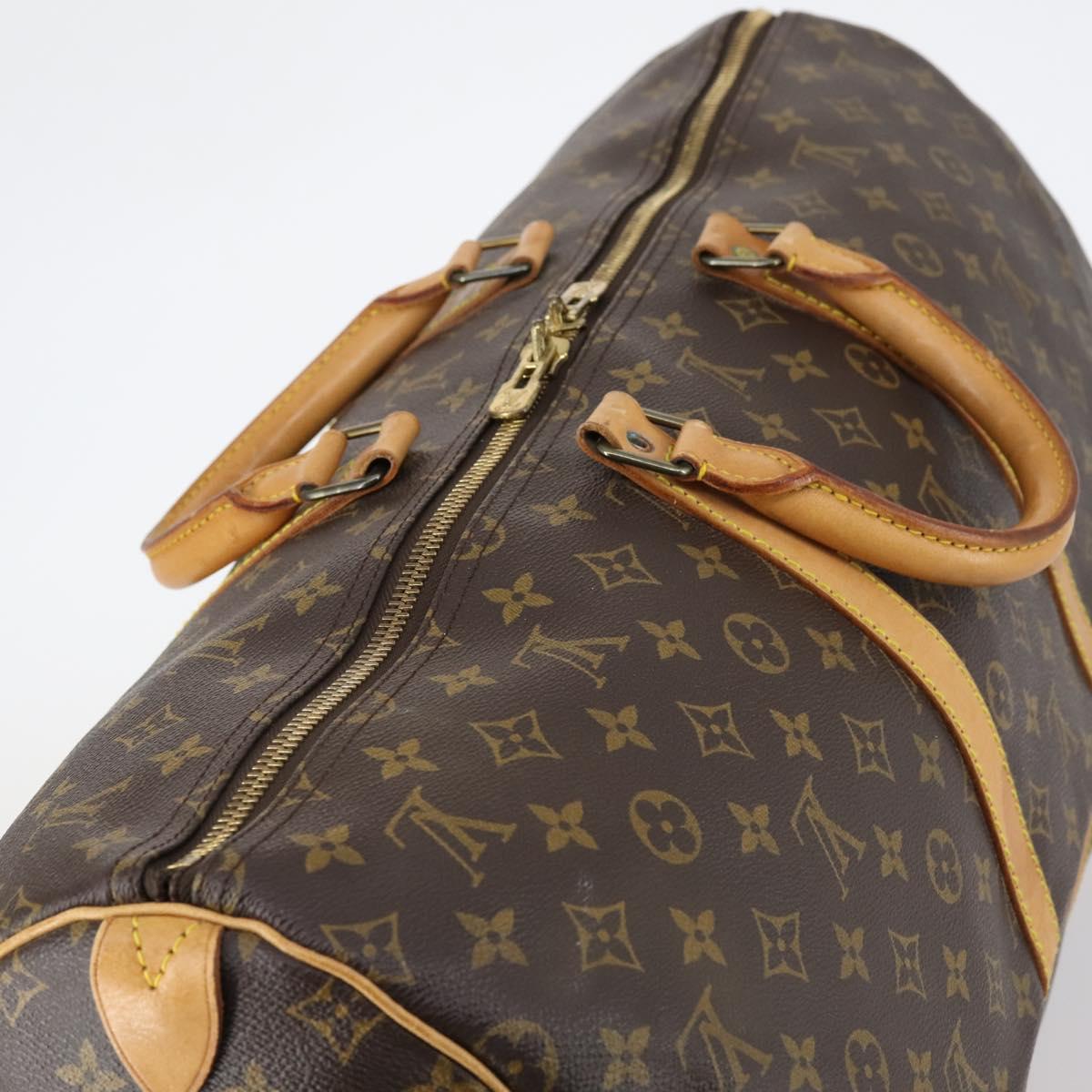 LOUIS VUITTON Monogram Keepall 55 Boston Bag M41424 LV Auth 145380