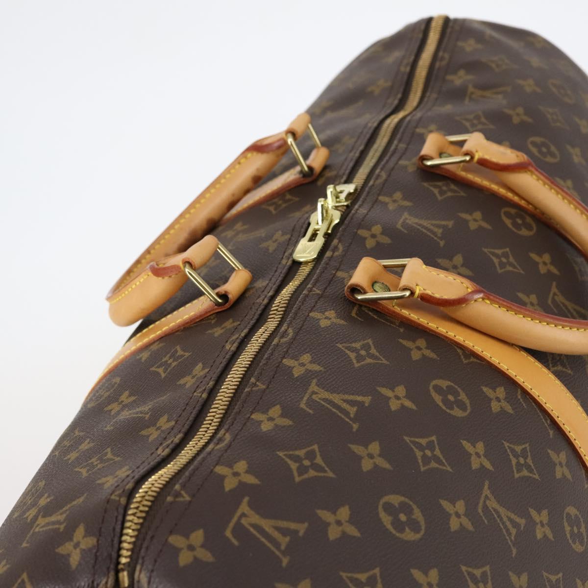 LOUIS VUITTON Monogram Keepall 55 Boston Bag M41424 LV Auth 145381