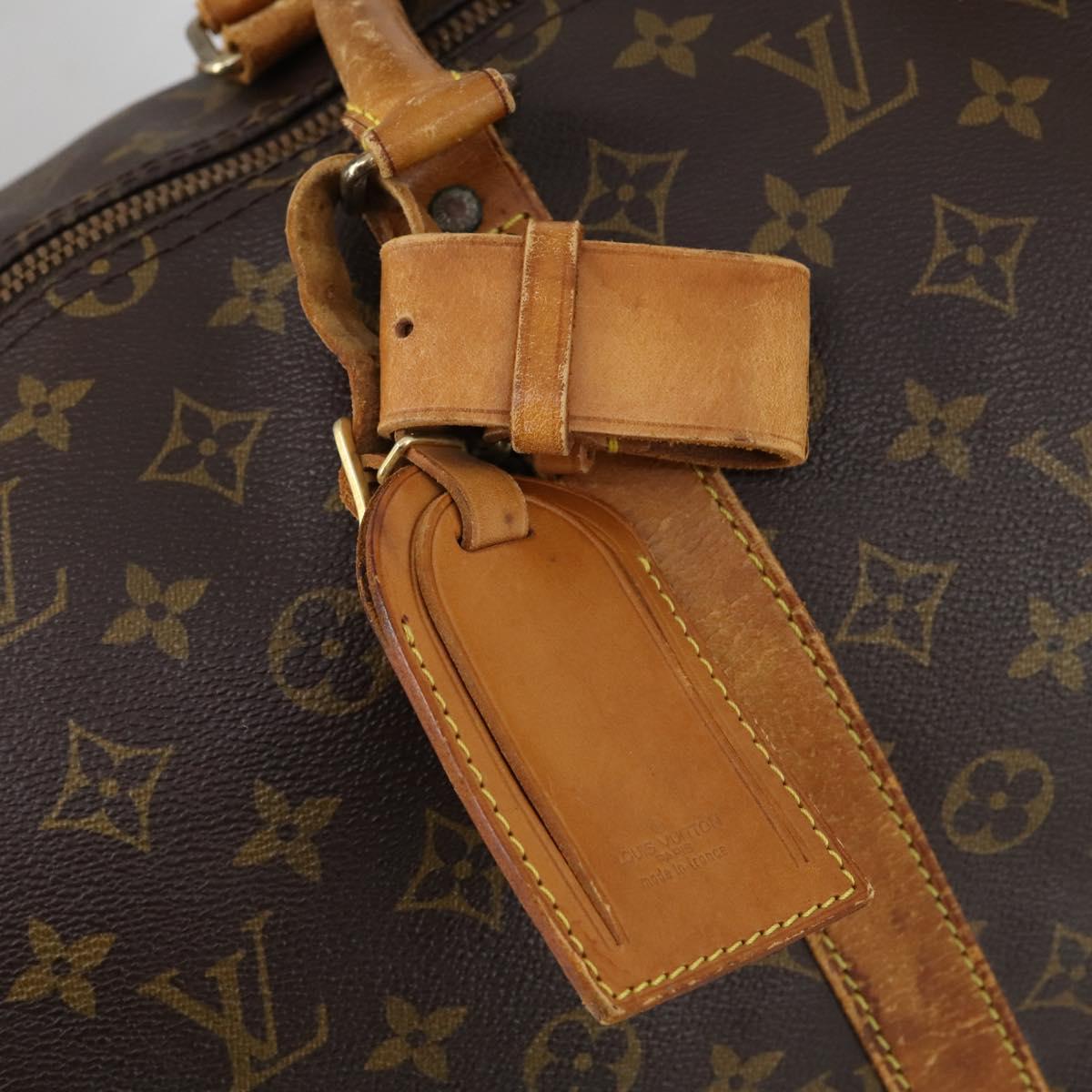 LOUIS VUITTON Monogram Keepall Bandouliere 55 Boston Bag M41414 LV Auth 145385