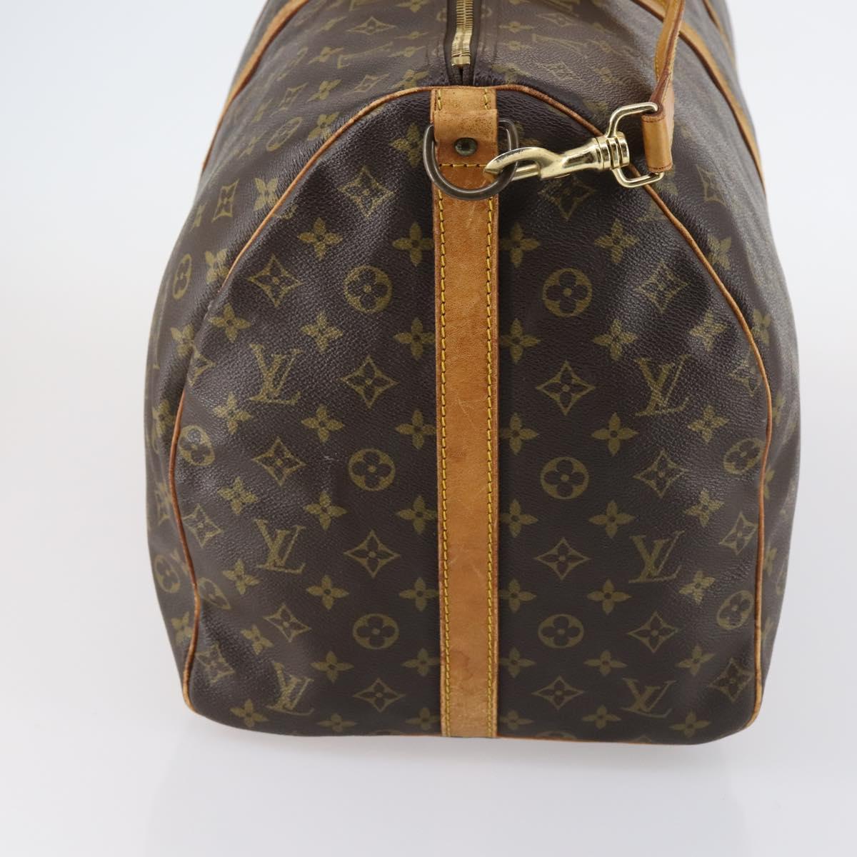 LOUIS VUITTON Monogram Keepall Bandouliere 60 Boston Bag M41412 LV Auth 145386