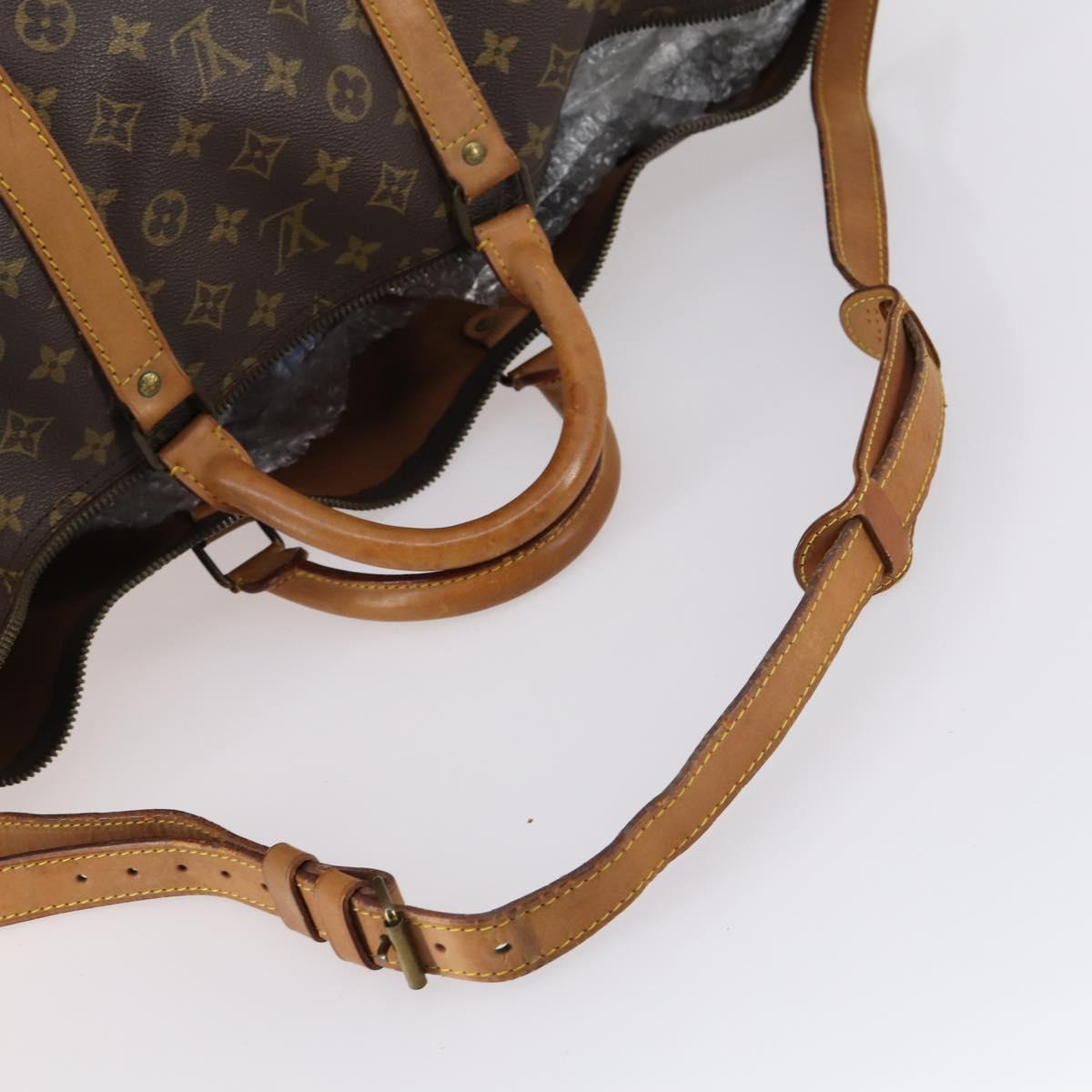 LOUIS VUITTON Monogram Keepall Bandouliere 60 Boston Bag M41412 LV Auth 145387