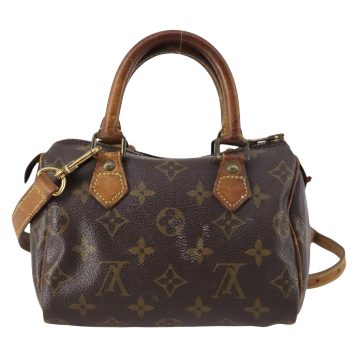 LOUIS VUITTON Monogram Mini Speedy Bandouliere Japon 88 Bag M99014 Auth 145399