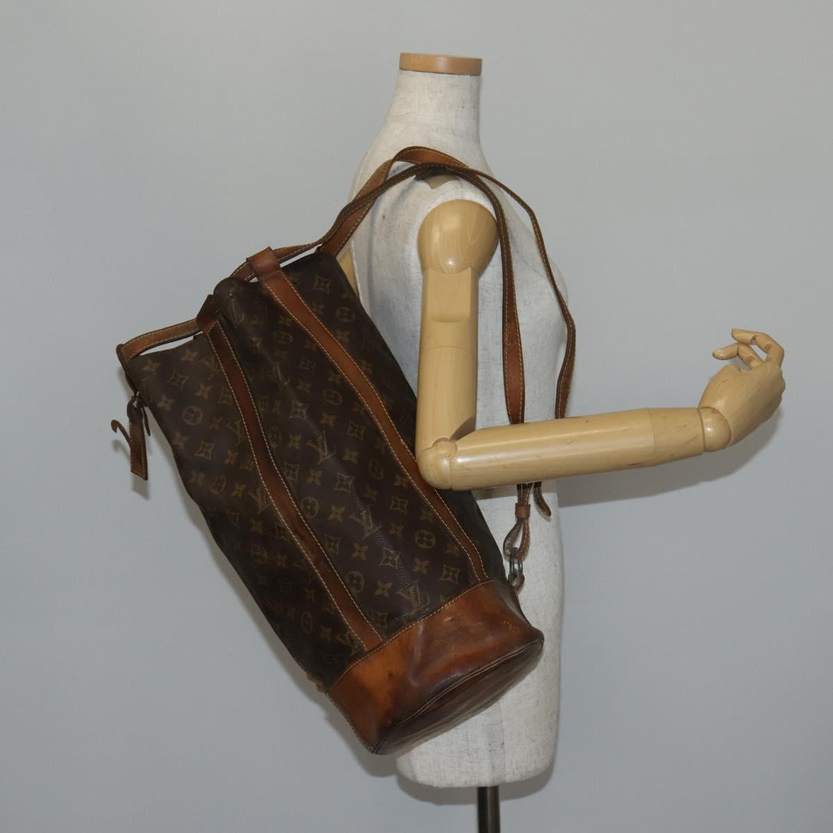 LOUIS VUITTON Monogram Randonnee GM Shoulder Bag M42244 LV Auth 145402