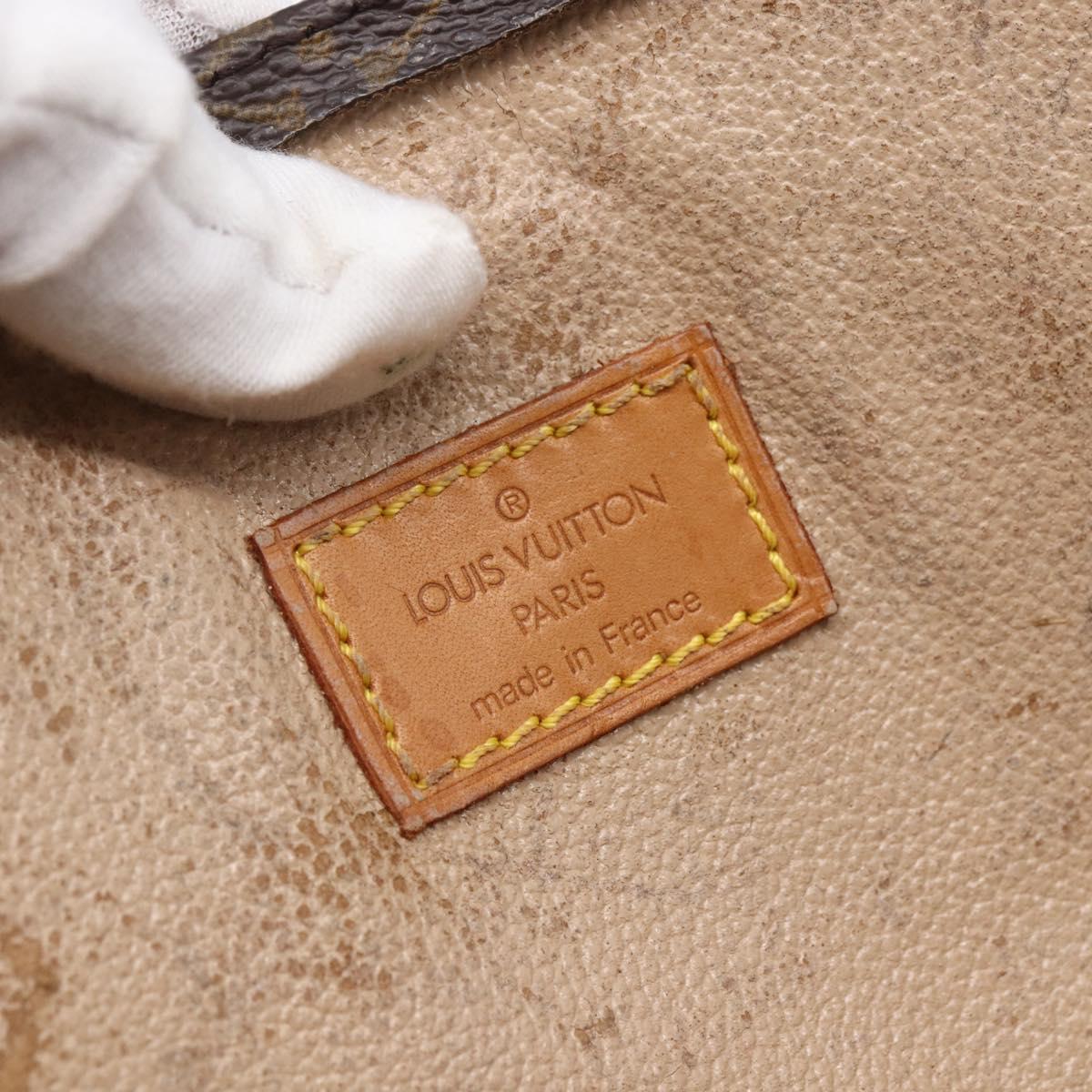 LOUIS VUITTON Monogram Sac Plat Hand Bag M51140 LV Auth 145403