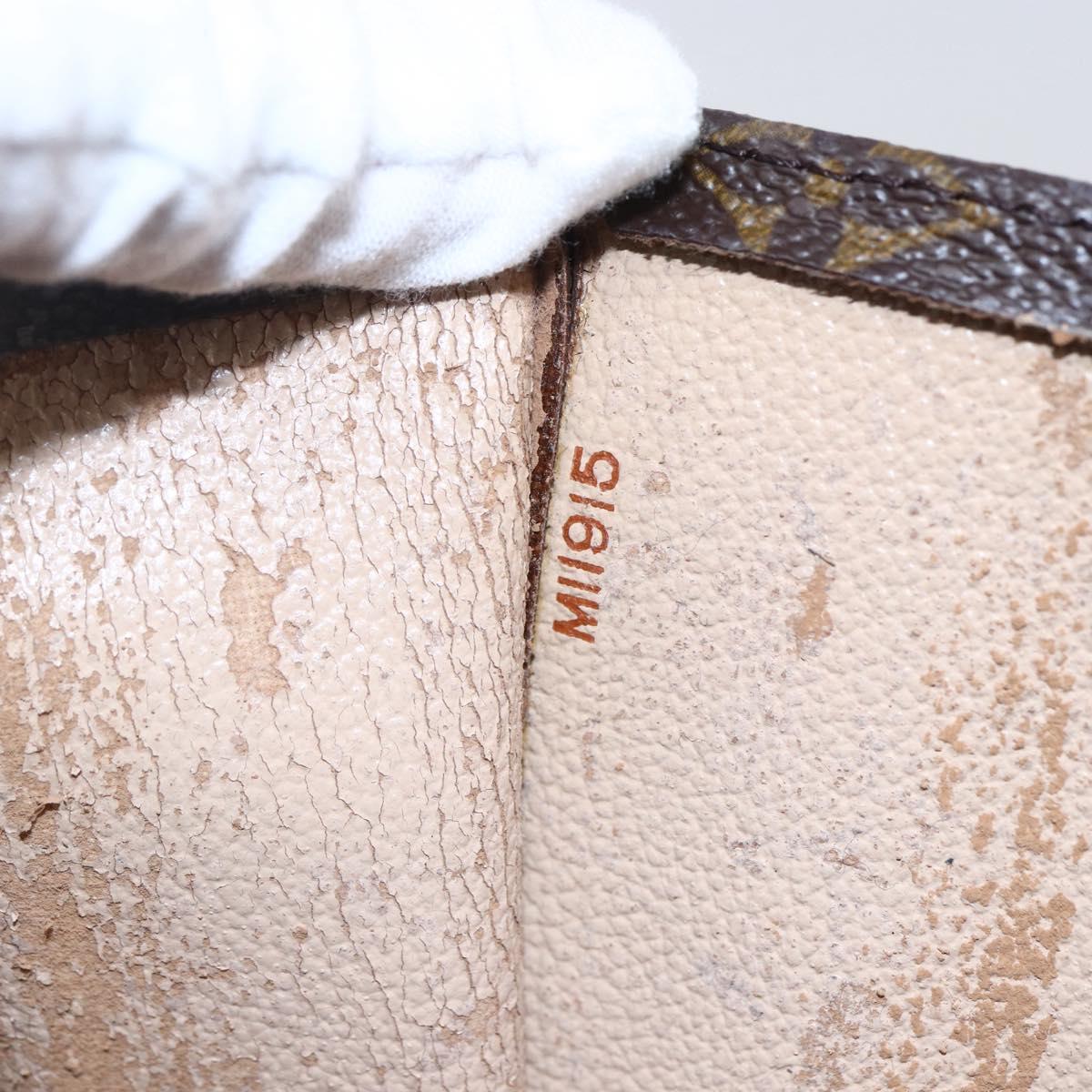 LOUIS VUITTON Monogram Sac Plat Hand Bag M51140 LV Auth 145403