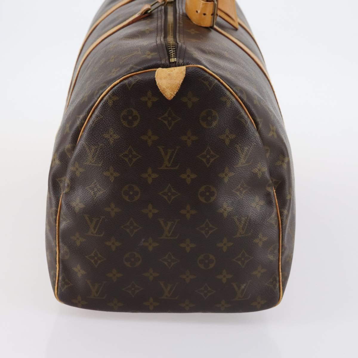 LOUIS VUITTON Monogram Keepall 55 Boston Bag M41424 LV Auth 145409