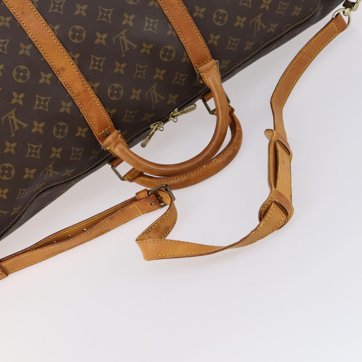 LOUIS VUITTON Monogram Keepall Bandouliere 60 Boston Bag M41412 LV Auth 145413
