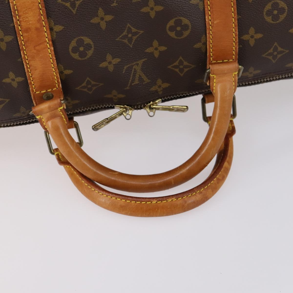 LOUIS VUITTON Monogram Keepall Bandouliere 60 Boston Bag M41412 LV Auth 145413