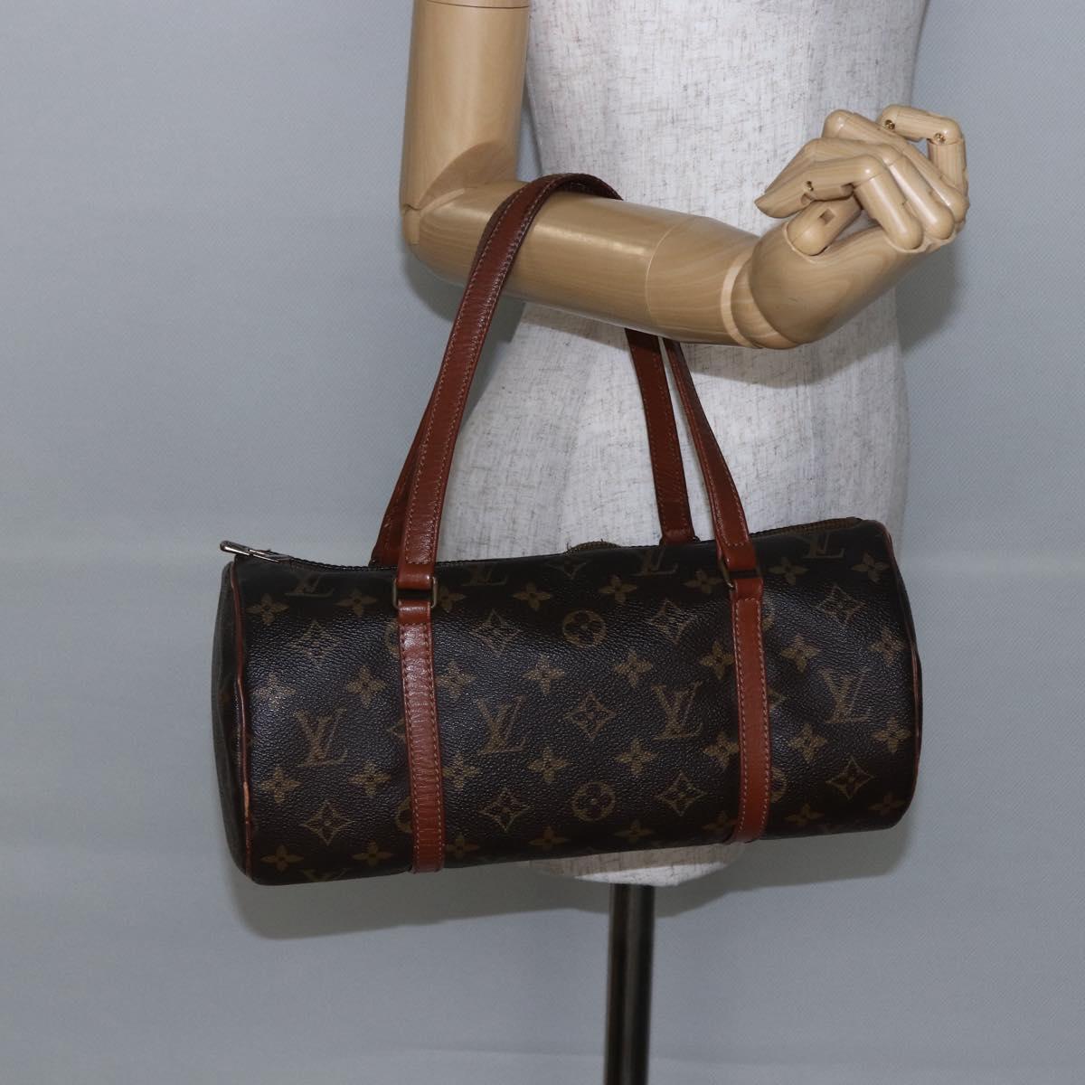 LOUIS VUITTON Monogram Papillon 30 Hand Bag M51385 LV Auth 145420