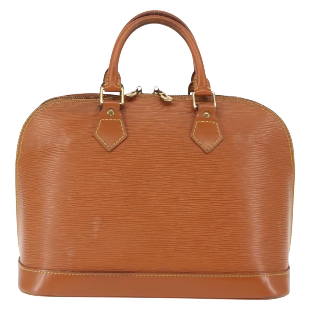 LOUIS VUITTON Epi Alma Hand Bag Zipangu Gold M52148 LV Auth 145431