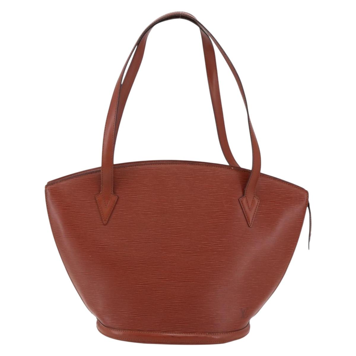 LOUIS VUITTON Epi Saint Jacques Shopping Shoulder Bag Brown M52263 Auth 145439