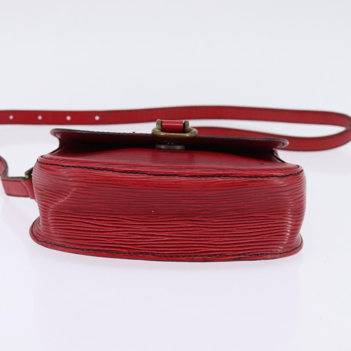 LOUIS VUITTON Epi Saint Cloud PM Shoulder Bag Red M52217 LV Auth 145441