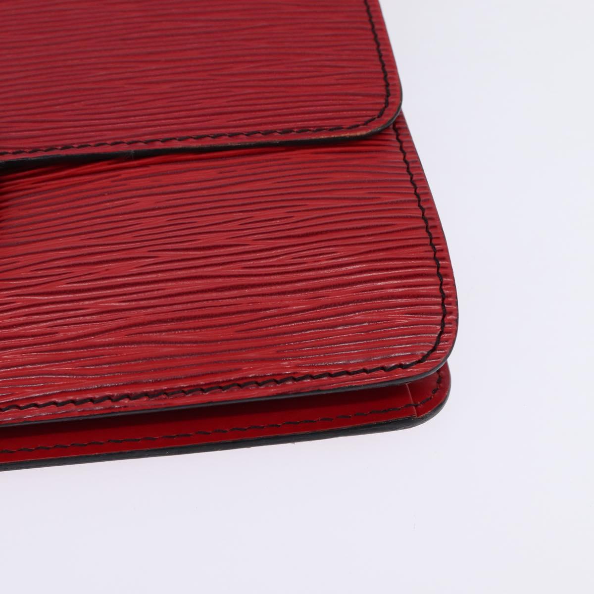 LOUIS VUITTON Epi Free Run Shoulder Bag Red M52407 LV Auth 145442