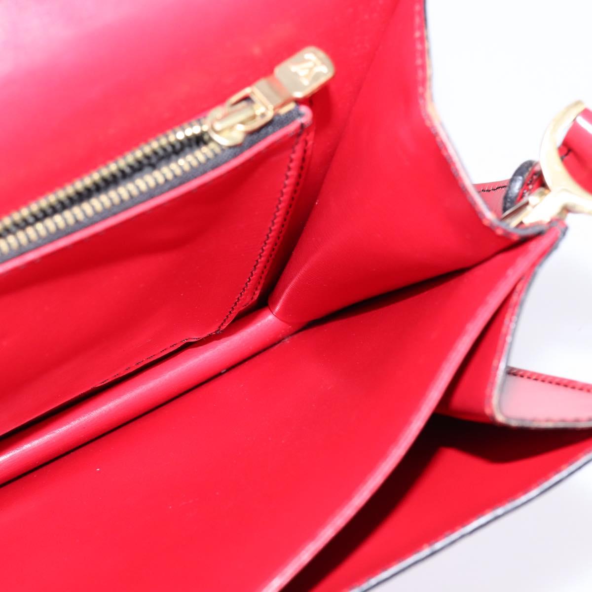 LOUIS VUITTON Epi Free Run Shoulder Bag Red M52407 LV Auth 145442