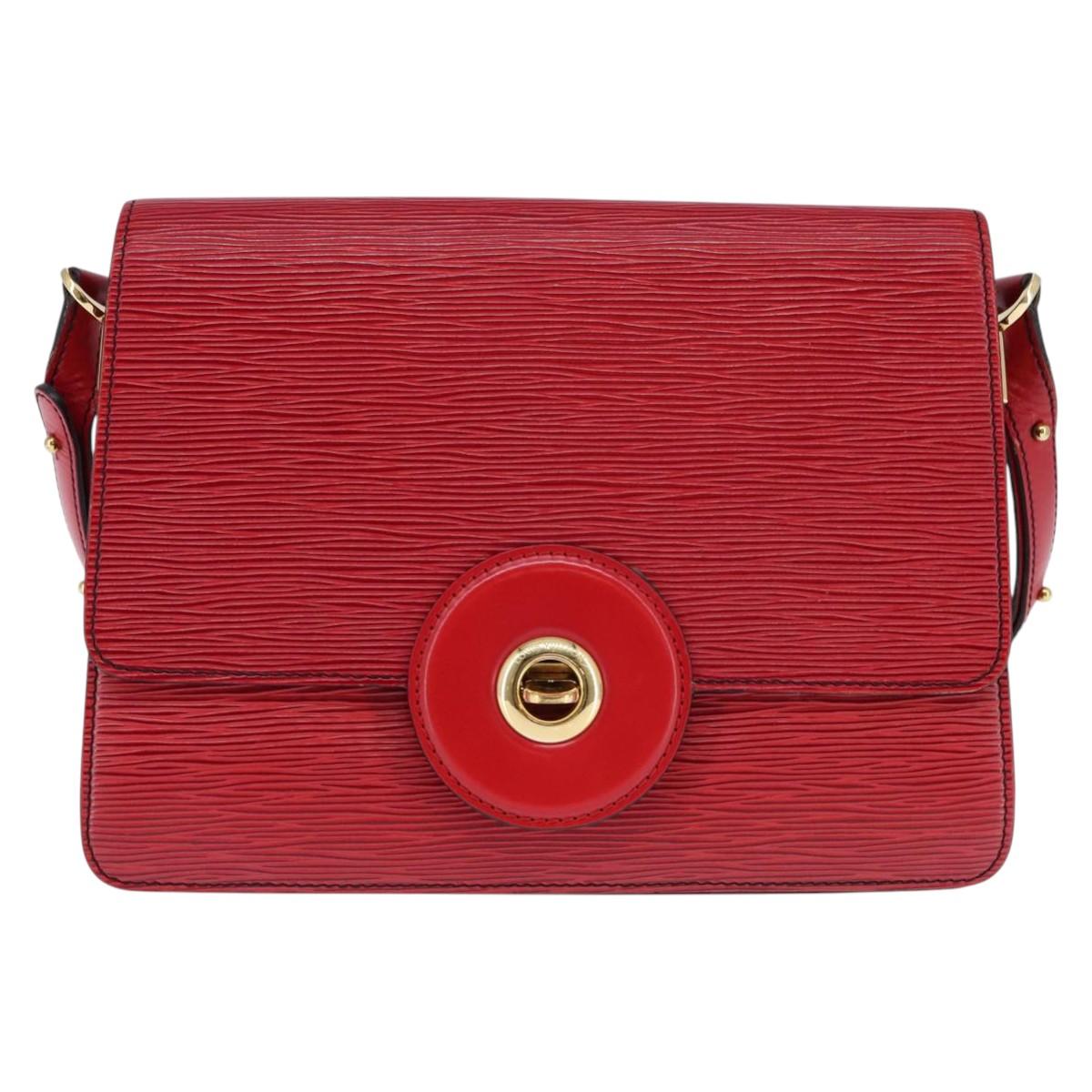 LOUIS VUITTON Epi Free Run Shoulder Bag Red M52407 LV Auth 145442