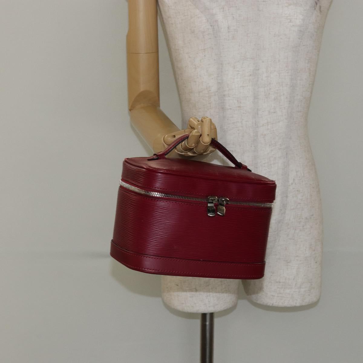 LOUIS VUITTON Epi Nice Mini Hand Bag Fuchsia M53686 LV Auth 145445