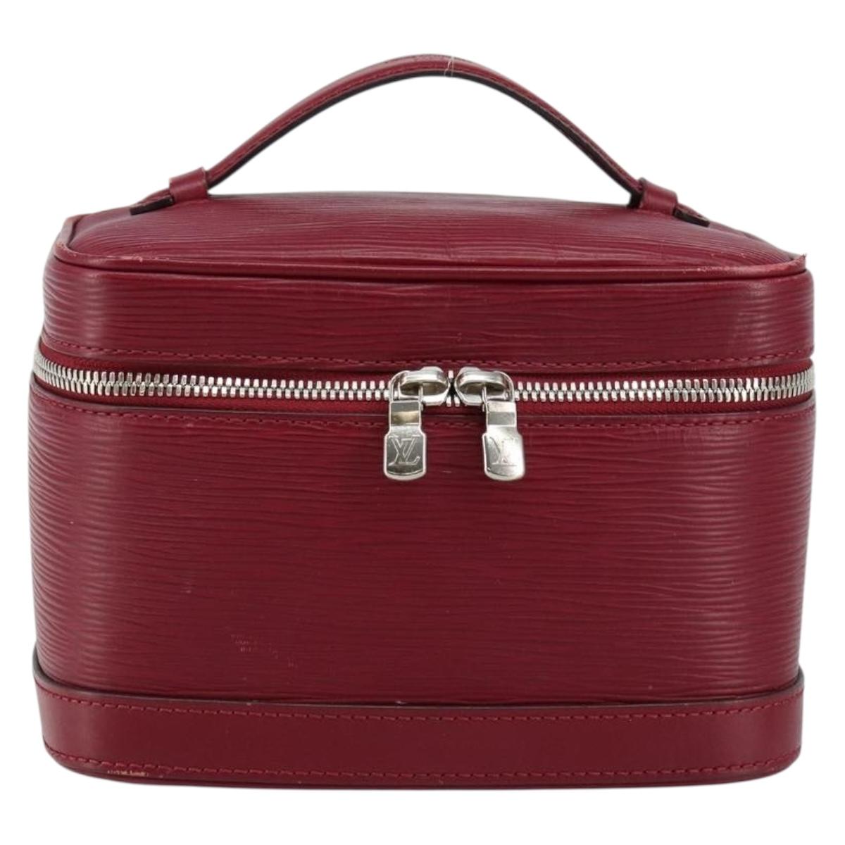 LOUIS VUITTON Epi Nice Mini Hand Bag Fuchsia M53686 LV Auth 145445