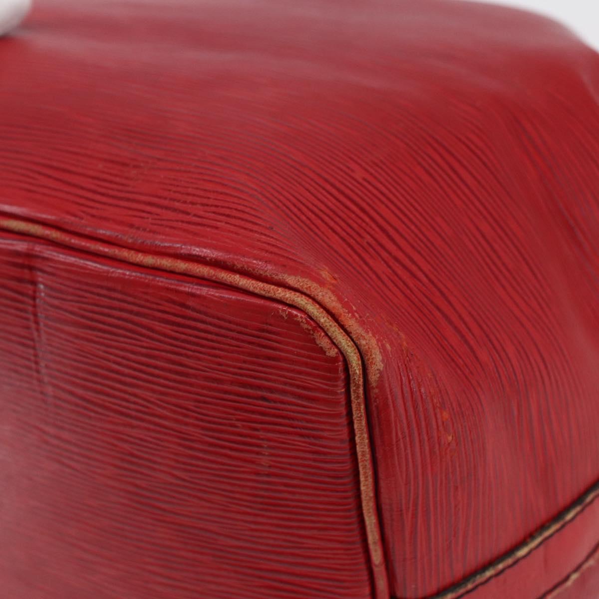 LOUIS VUITTON Epi Petit Noe Shoulder Bag Red M44107 LV Auth 145447