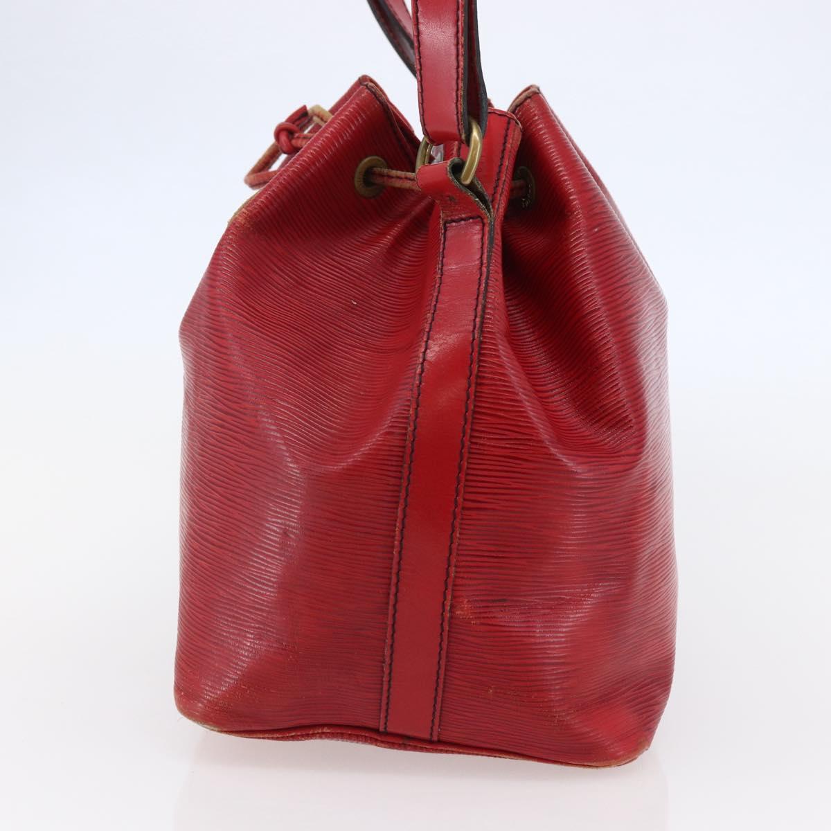 LOUIS VUITTON Epi Petit Noe Shoulder Bag Red M44107 LV Auth 145447