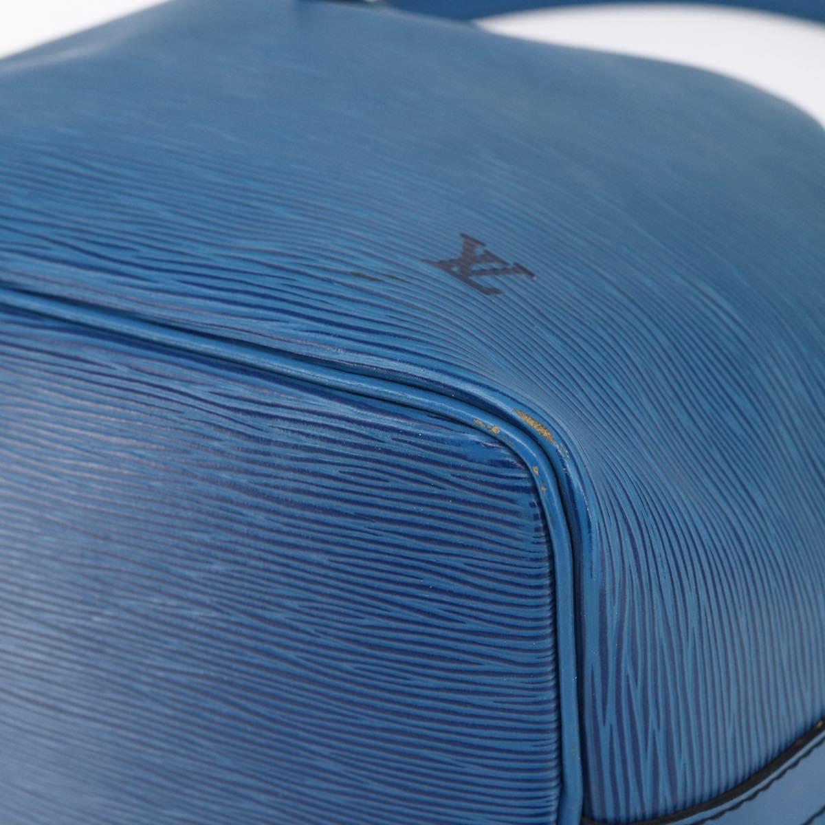 LOUIS VUITTON Epi Petit Noe Shoulder Bag Blue M44105 LV Auth 145448