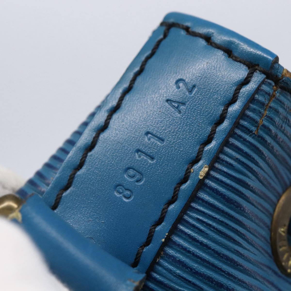 LOUIS VUITTON Epi Petit Noe Shoulder Bag Blue M44105 LV Auth 145448