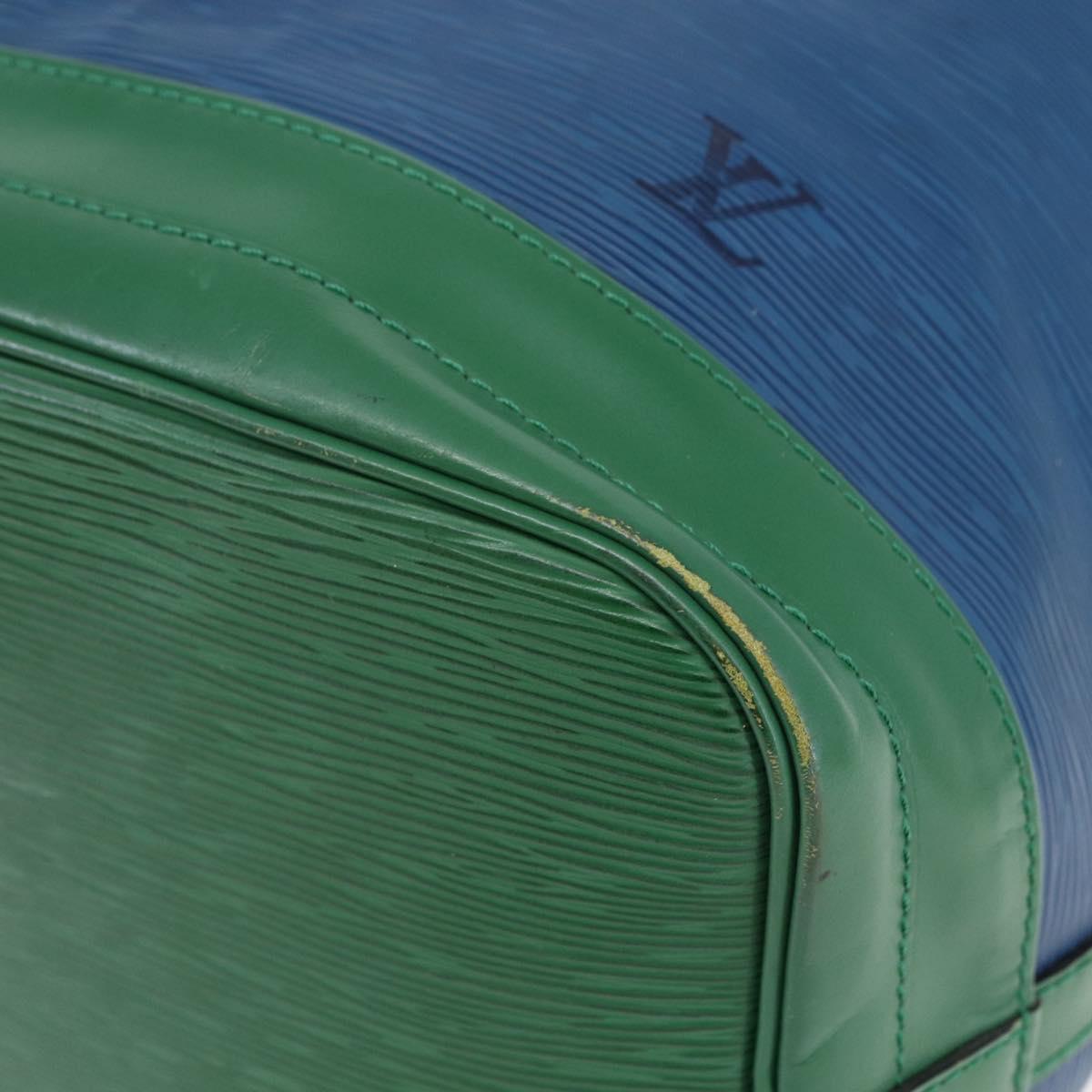 LOUIS VUITTON Epi Noe Shoulder Bag Bicolor Green Blue M44044 LV Auth 145454