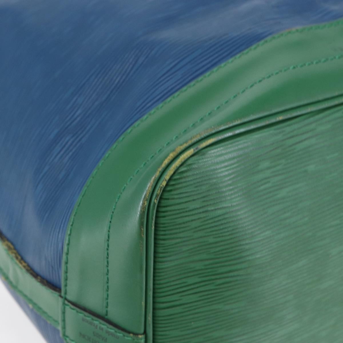 LOUIS VUITTON Epi Noe Shoulder Bag Bicolor Green Blue M44044 LV Auth 145454