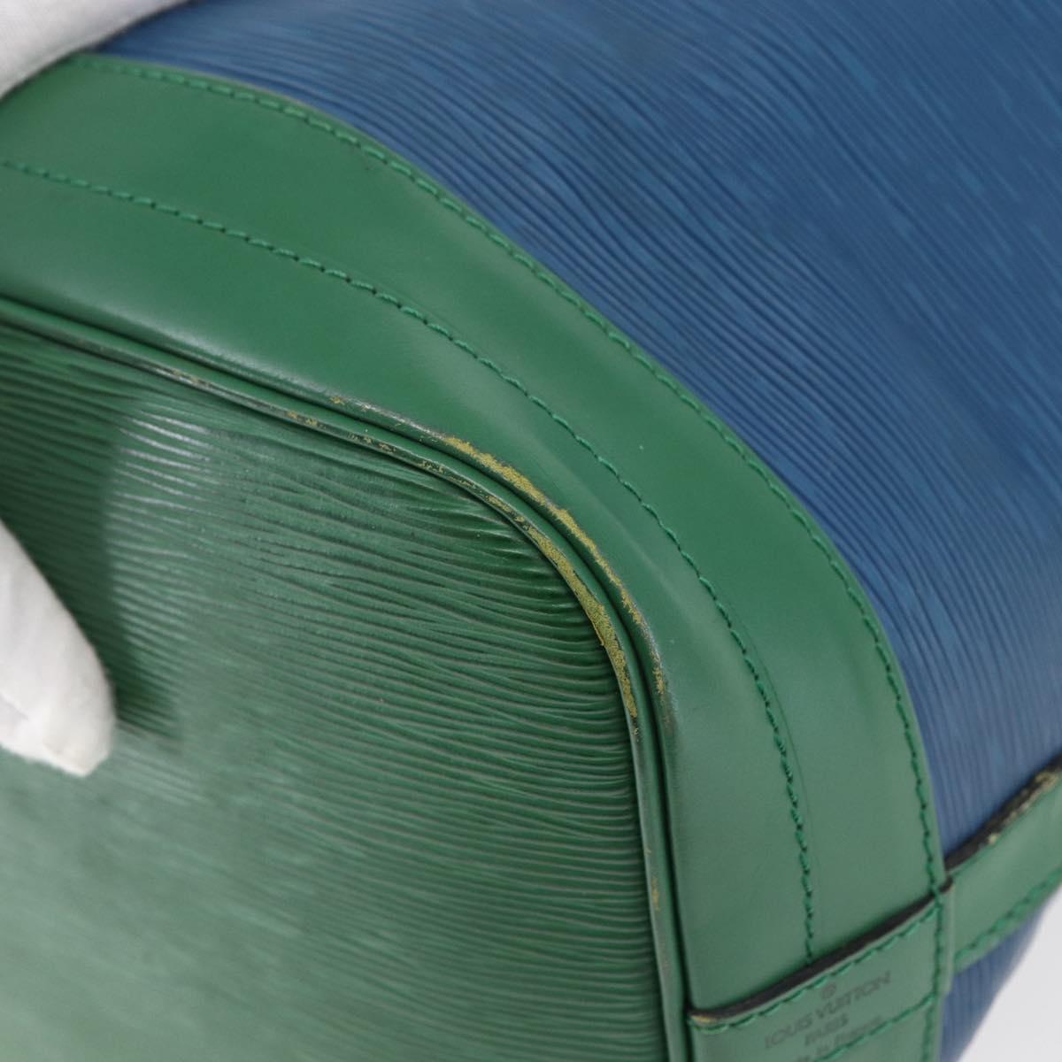 LOUIS VUITTON Epi Noe Shoulder Bag Bicolor Green Blue M44044 LV Auth 145454