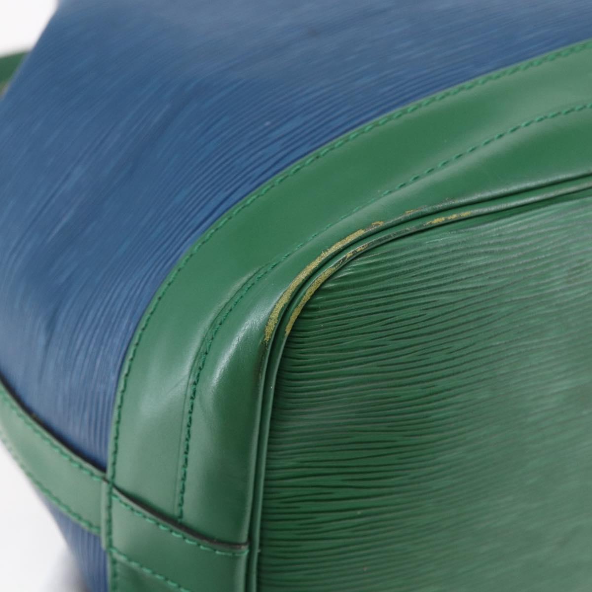 LOUIS VUITTON Epi Noe Shoulder Bag Bicolor Green Blue M44044 LV Auth 145454