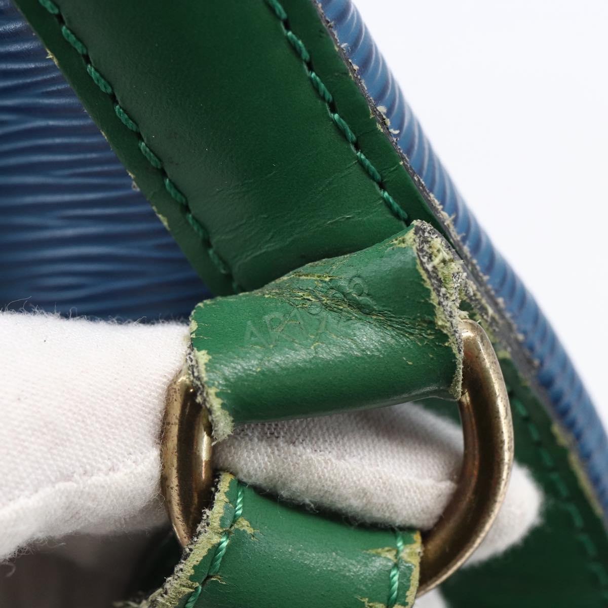 LOUIS VUITTON Epi Noe Shoulder Bag Bicolor Green Blue M44044 LV Auth 145454