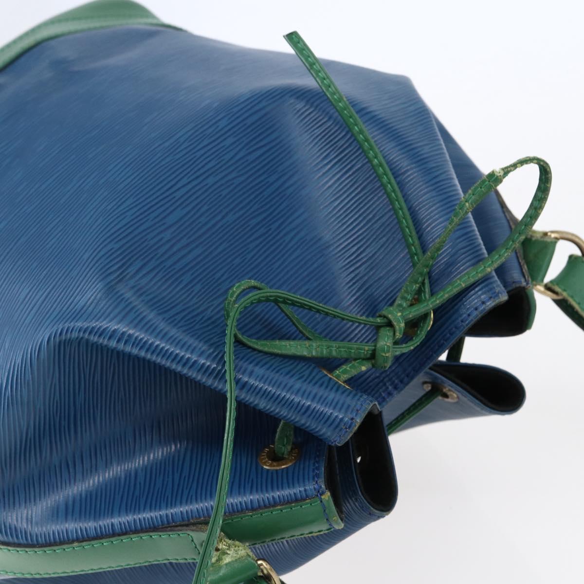 LOUIS VUITTON Epi Noe Shoulder Bag Bicolor Green Blue M44044 LV Auth 145454
