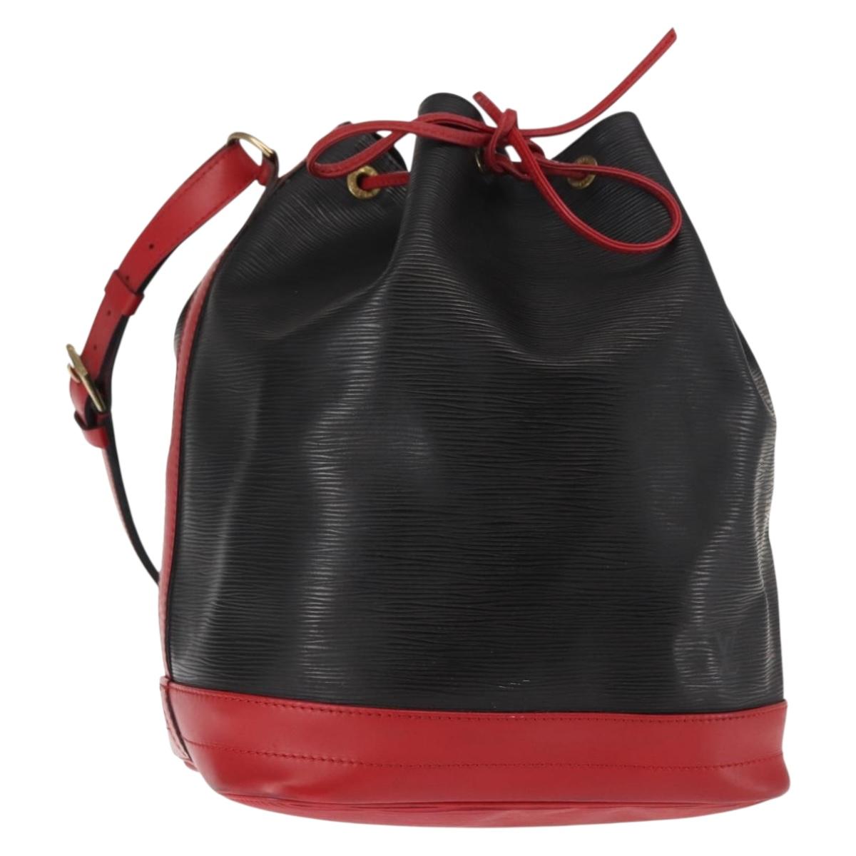 LOUIS VUITTON Epi Noe Shoulder Bag Bicolor Black Red M44017 LV Auth 145455A