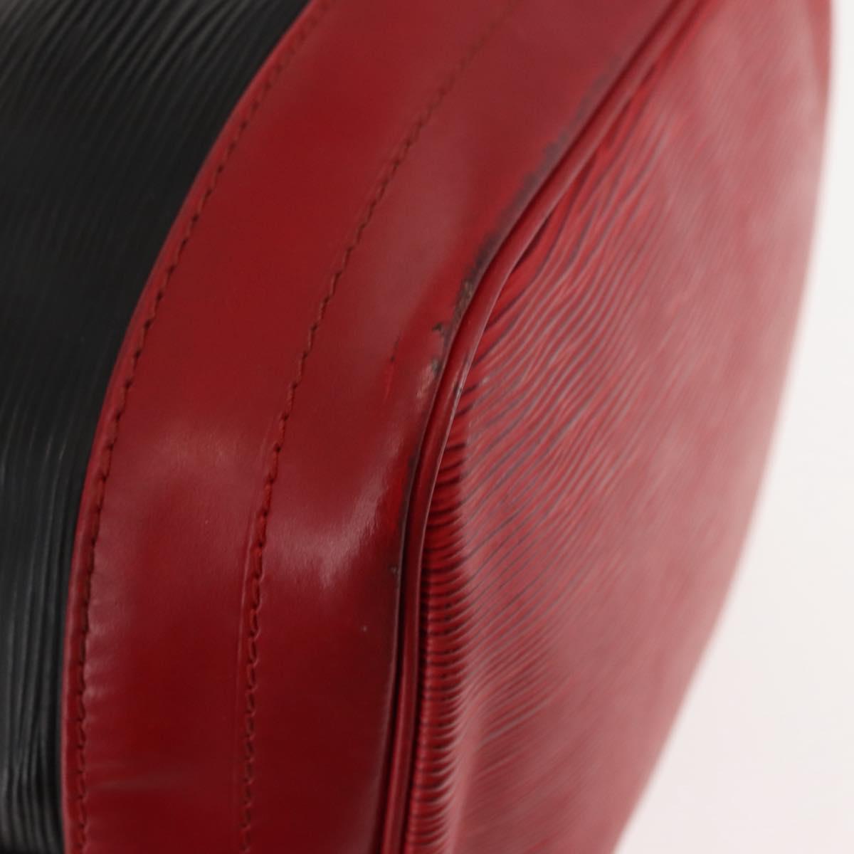 LOUIS VUITTON Epi Noe Shoulder Bag Bicolor Black Red M44017 LV Auth 145455A