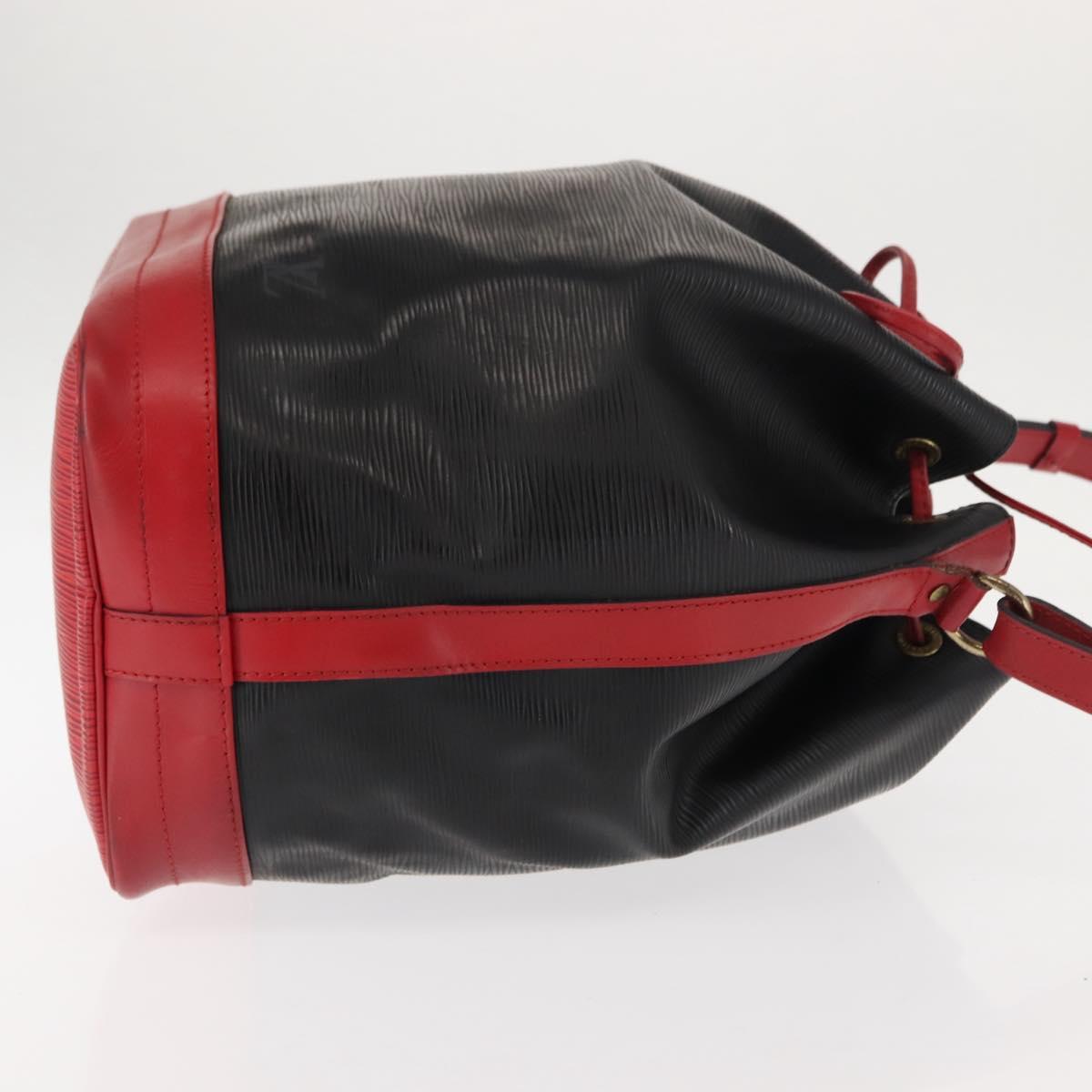 LOUIS VUITTON Epi Noe Shoulder Bag Bicolor Black Red M44017 LV Auth 145455A