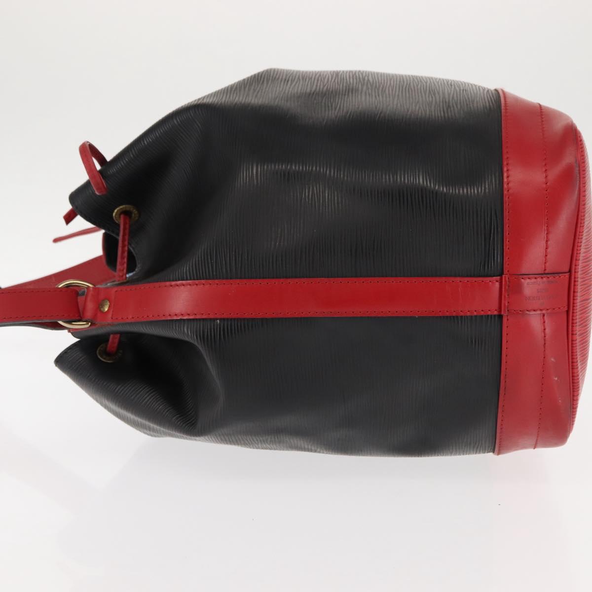 LOUIS VUITTON Epi Noe Shoulder Bag Bicolor Black Red M44017 LV Auth 145455A