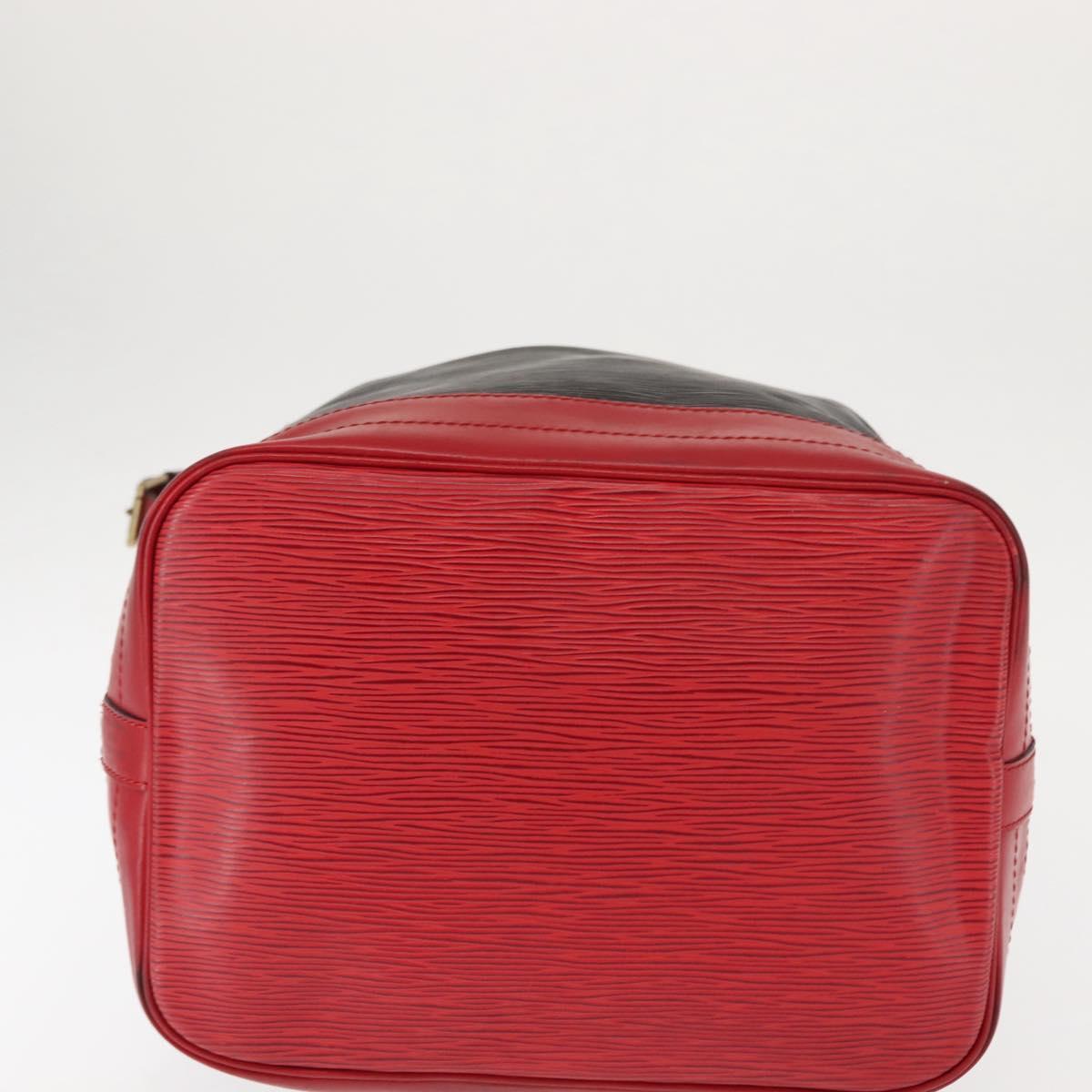 LOUIS VUITTON Epi Noe Shoulder Bag Bicolor Black Red M44017 LV Auth 145455A