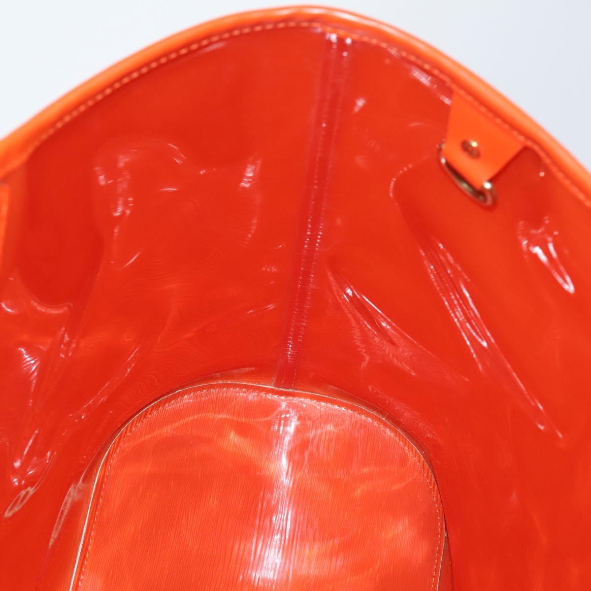 LOUIS VUITTON Epi Plage Lagoon Bay Hand Bag Orange M92264 LV Auth 145456