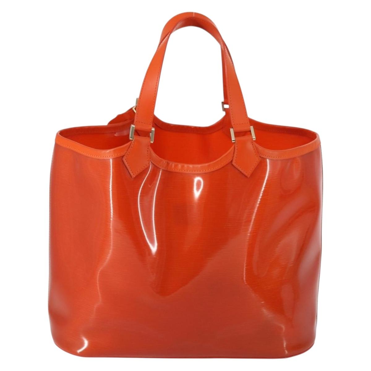 LOUIS VUITTON Epi Plage Lagoon Bay Hand Bag Orange M92264 LV Auth 145456