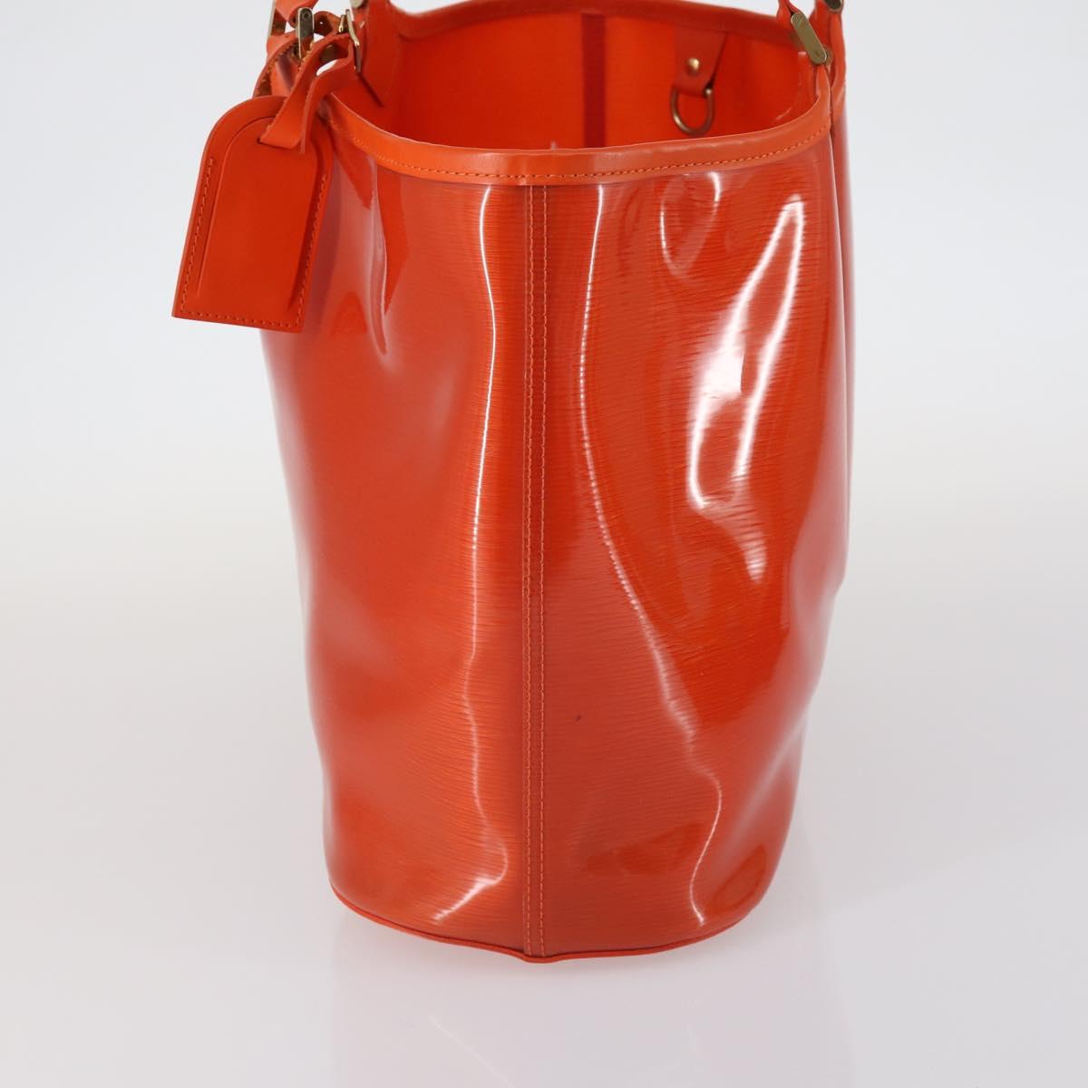 LOUIS VUITTON Epi Plage Lagoon Bay Hand Bag Orange M92264 LV Auth 145456