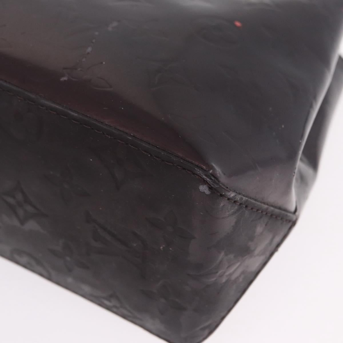 LOUIS VUITTON Monogram Vernis Reade PM Hand Bag Amarante M91993 LV Auth 145457