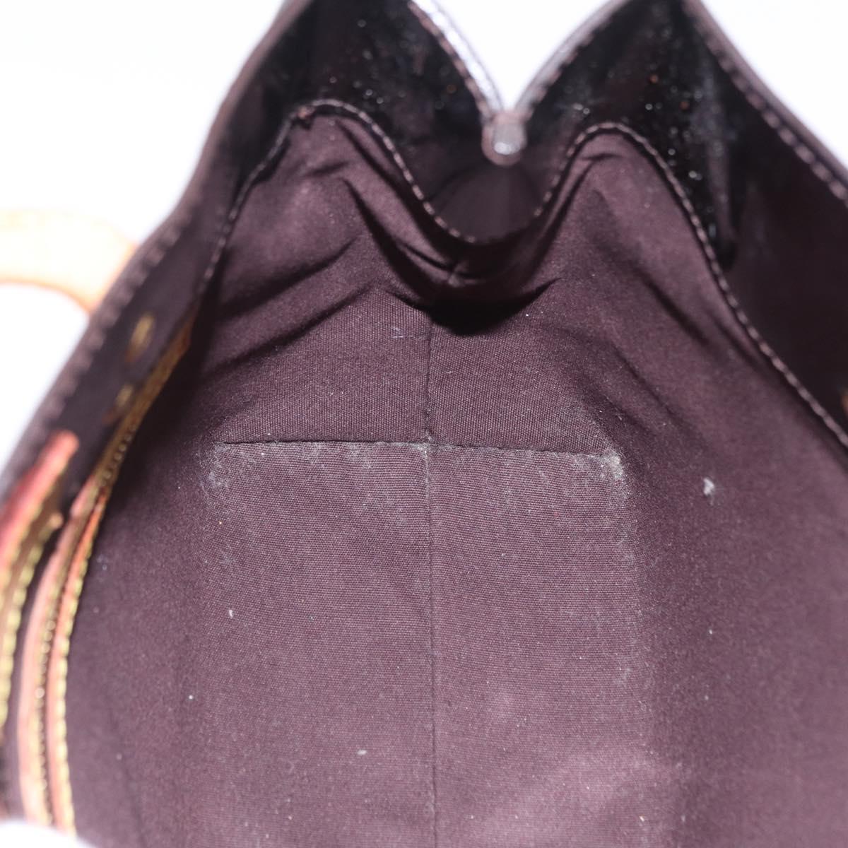 LOUIS VUITTON Monogram Vernis Reade PM Hand Bag Amarante M91993 LV Auth 145457