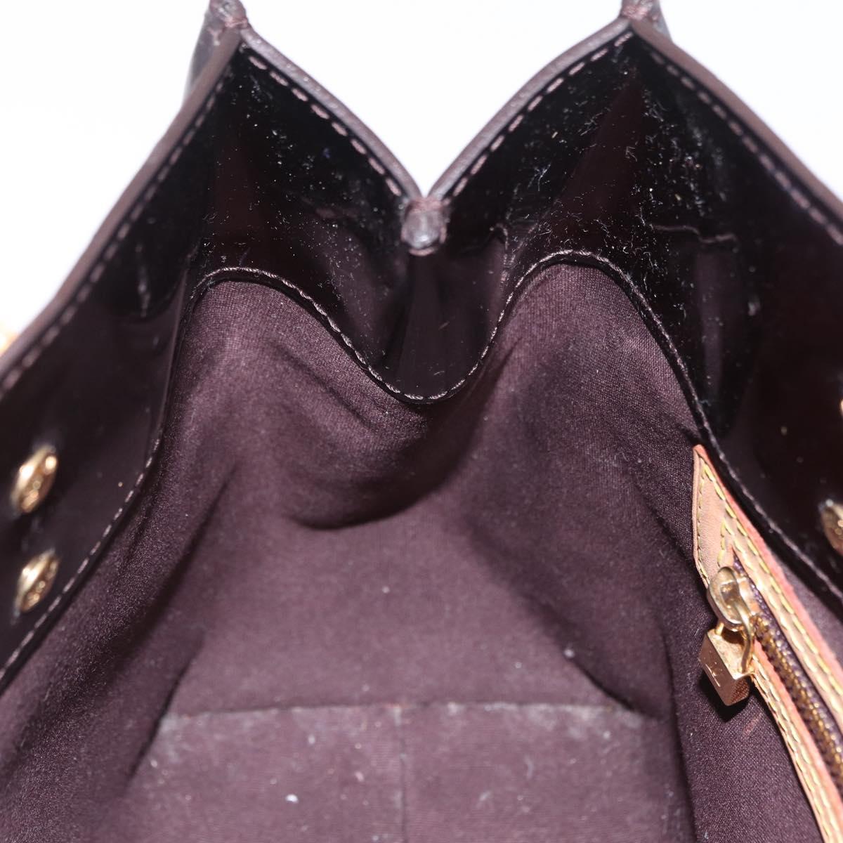LOUIS VUITTON Monogram Vernis Reade PM Hand Bag Amarante M91993 LV Auth 145457
