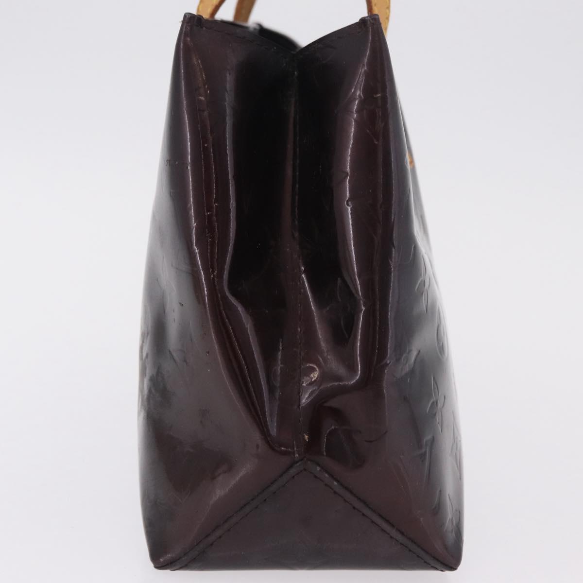 LOUIS VUITTON Monogram Vernis Reade PM Hand Bag Amarante M91993 LV Auth 145457