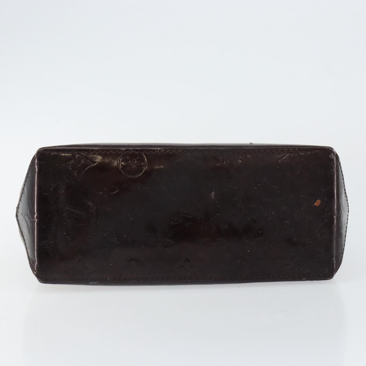 LOUIS VUITTON Monogram Vernis Reade PM Hand Bag Amarante M91993 LV Auth 145457