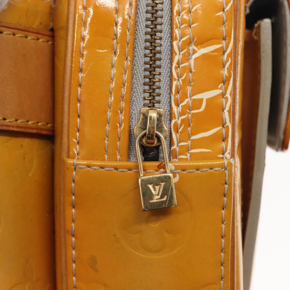 LOUIS VUITTON Monogram Vernis Fulton Waist bag Gris M91041 LV Auth 145461