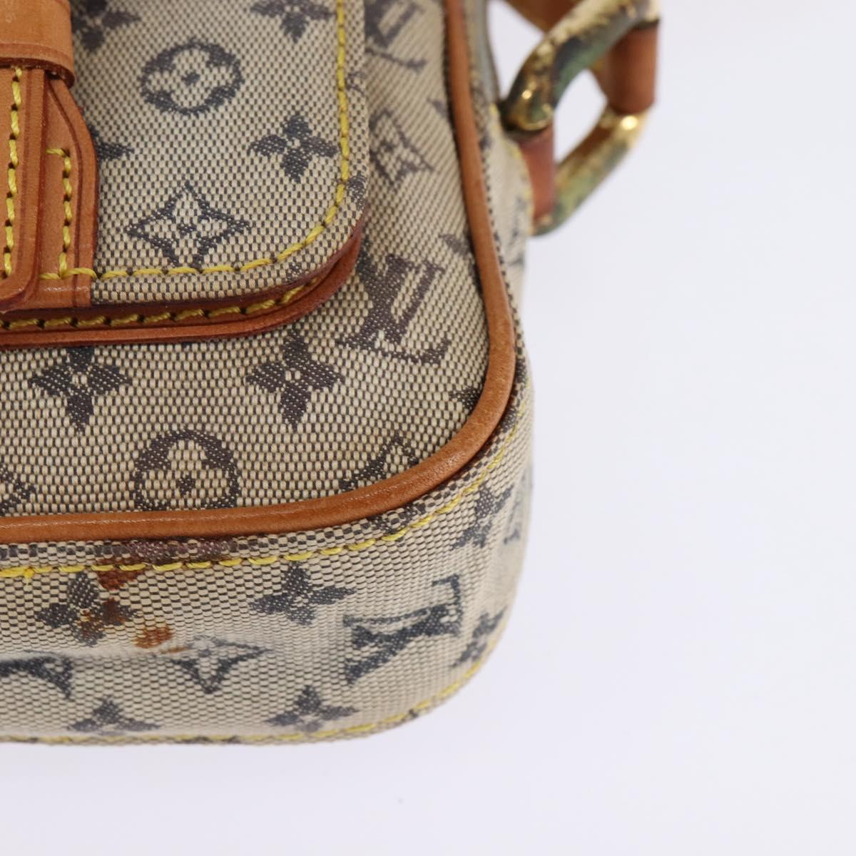 LOUIS VUITTON Monogram Mini Juliet PM Shoulder Bag Blue M92005 LV Auth 145465